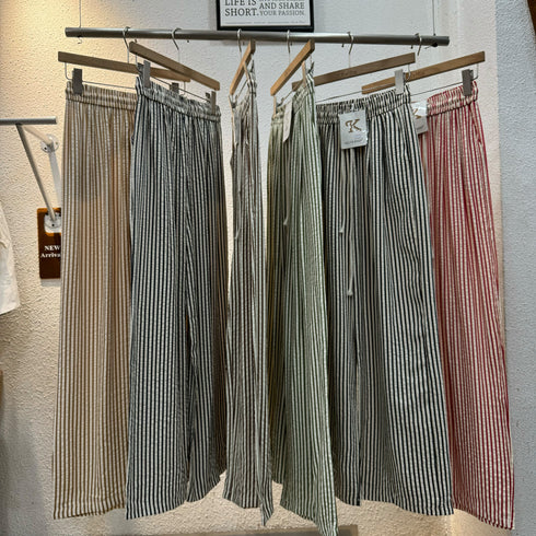 Summer Casual Stripe Loose Trousers